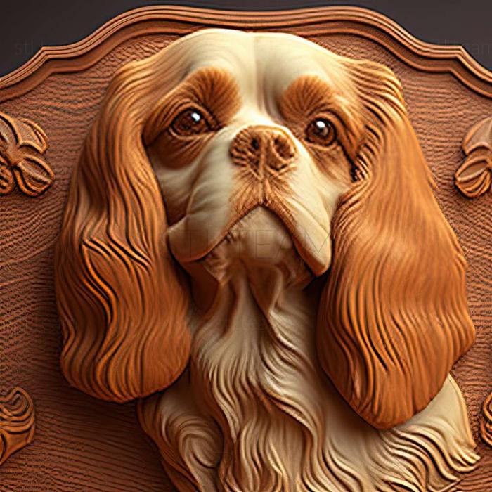 3D модель Собака Кінг Чарльз спаніель (STL)